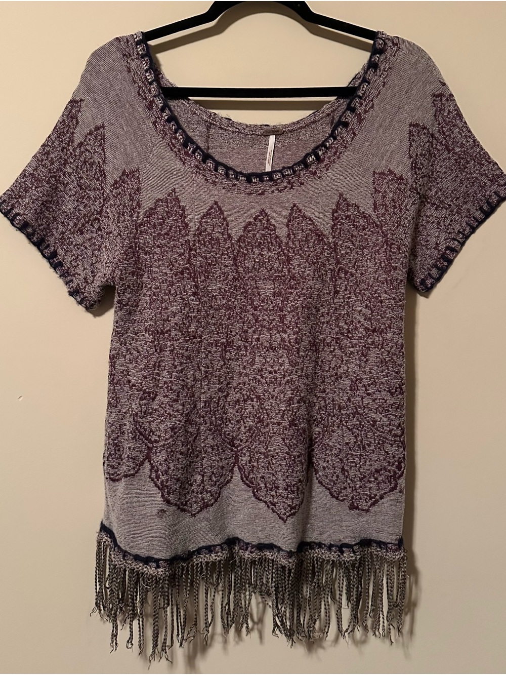 Free People Boho Knit Top